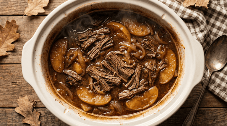 Slow Cooker Amish Apple Beef Roast