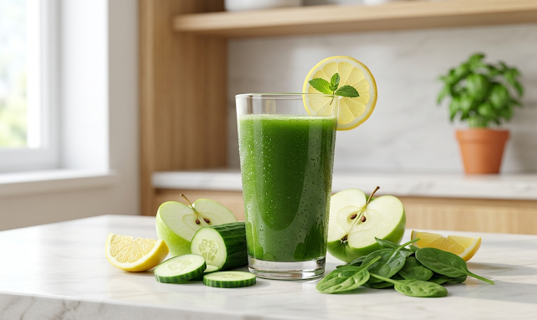 Green Detox Juice (Healthy, Refreshing & Easy Recipe)