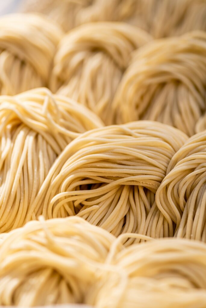 Dry egg noodles