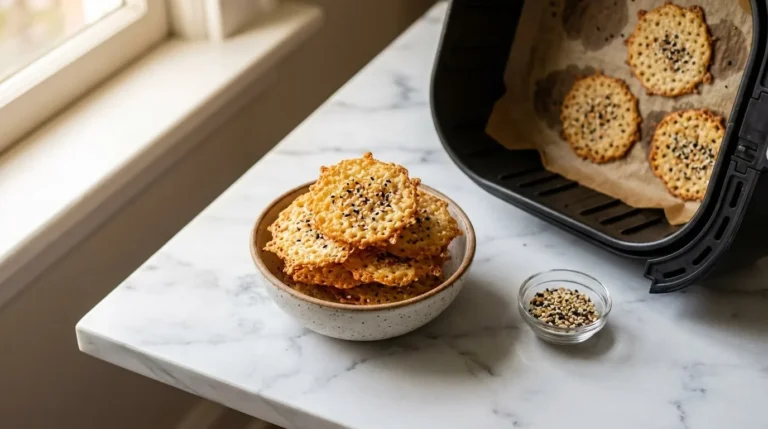 Air Fryer Cottage Cheese Chips (Crispy in 12 Minutes)