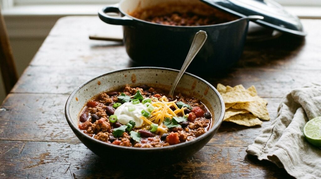 Turkey Chili Recipe (Thick, Hearty, 22g Protein)