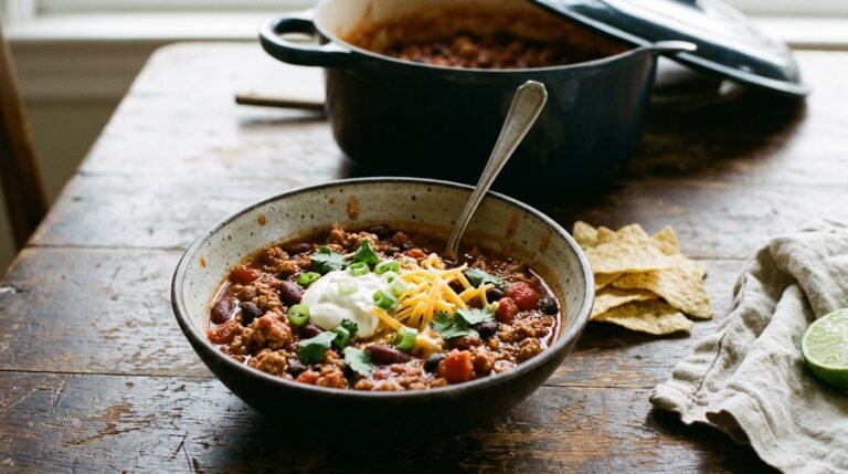 Turkey Chili Recipe (Thick, Hearty, 22g Protein)